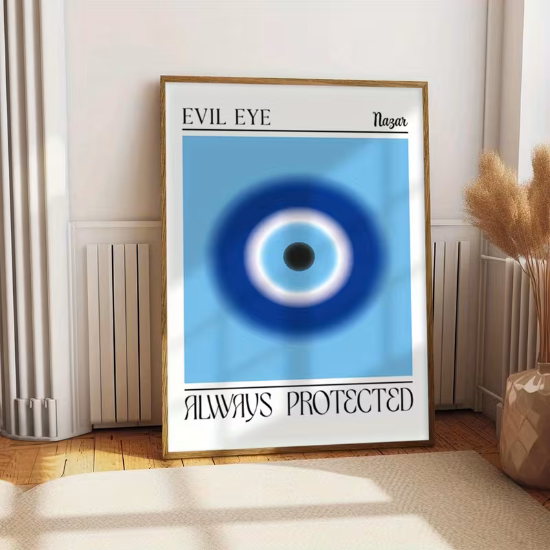 Pieza de arte de ojo turco