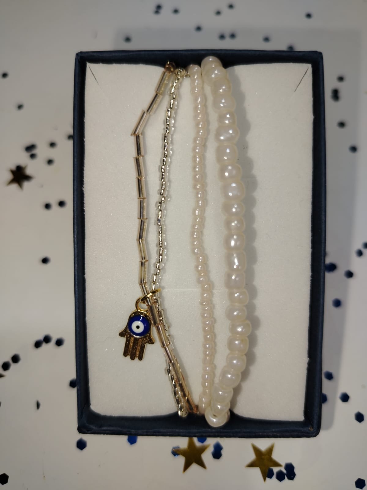 Pulsera con cuentos y ojo turco - Foto 3